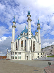 Fototapeta na wymiar Kul-Sharif mosque in Kazan Kremlin