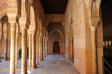 The Alhambra Palace in Granada, Islamic decoration