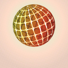 Colorful Digital Globe Design Vector