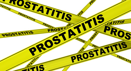 Простатит (prostatitis). Желтая оградительная лента
