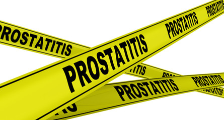 Простатит (prostatitis). Желтая оградительная лента