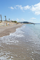 Beach on a Greek island of Kos.