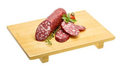 Salami sausages