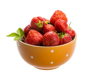 Strawberry in the bowl