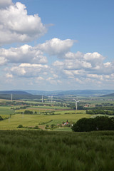 Blick vom Saalberg (Alverdissen) ins Weserbergland