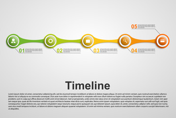 Infographics timeline concept.