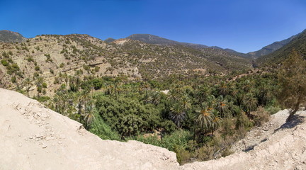 Fototapeta na wymiar Imouzzer valley near Agadir in Morocco