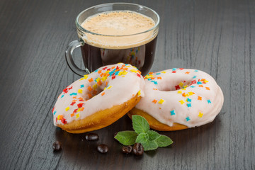 Coffee with donuts
