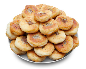 homemade round meat pies