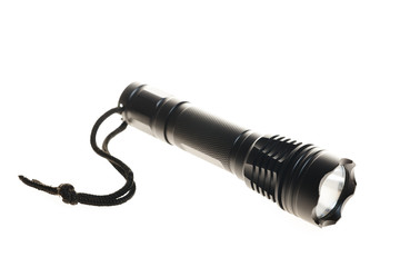 Metal flashlight.
