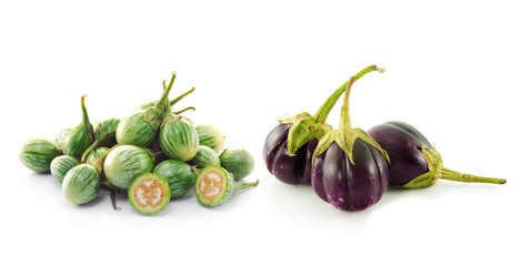 eggplants Isolated on white background