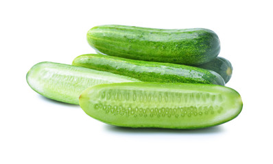 Cucumber on  background.