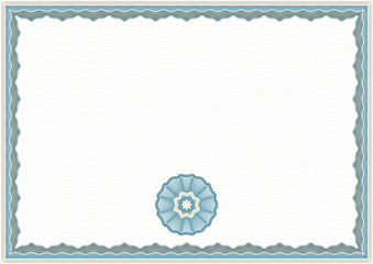 Guilloche Certificate Template