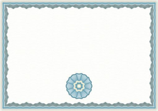 Guilloche Certificate Template