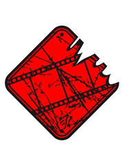 Foto Band Schild Warnung Gefahr Zeichen