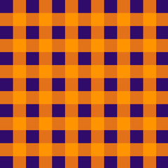 Orange with purple square pattern