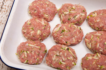 turkey and courgette patties