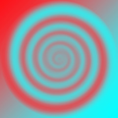 Blue and red swirl
