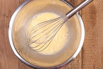whisked egg