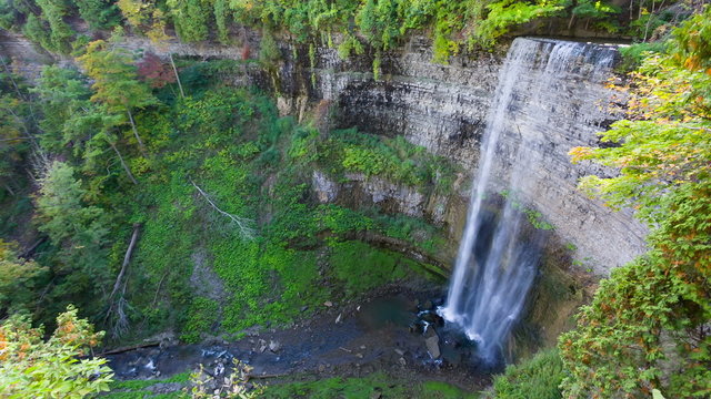 Tews Falls.Tallest waterfall in Hamilton, Ontario, Canada