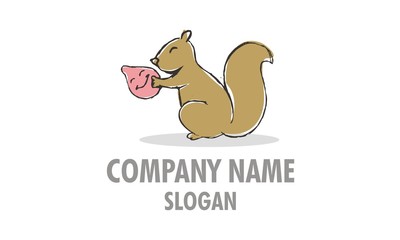 Funny Squirrel Logo