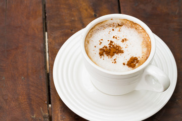 cup of hot coffee