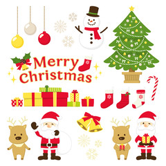 クリスマス　イラスト素材セット