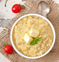 Porridge in a bowl