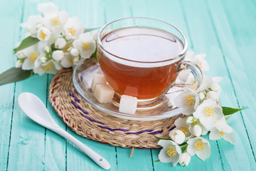 Cup of fresh  tea