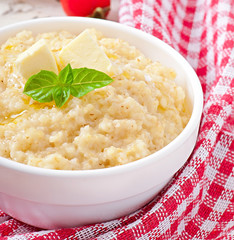 Porridge in a bowl
