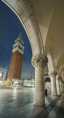 St Mark's Basilica and Campanile of Venice, Italy