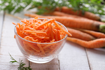 Grated carrots
