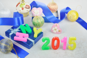 New year 2015 decoration