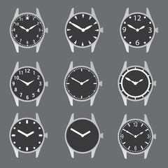 various watch case and dials with hands eps10 - 70876845