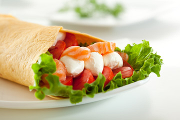 Salmon Burrito