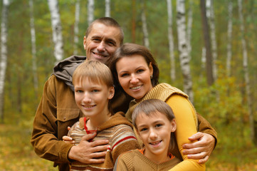 Fototapeta premium Happy smiling family
