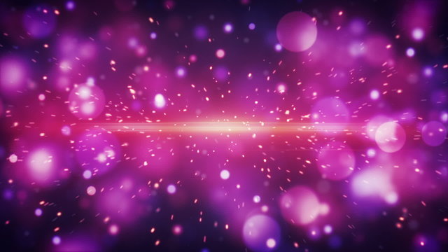 lot of fast flying particles magenta loopable background