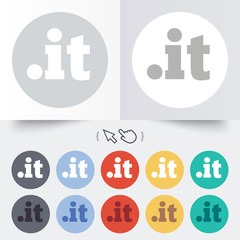 Domain IT sign icon. Top-level internet domain