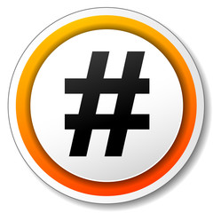 Vector hashtag icon