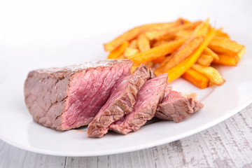 beef and fries