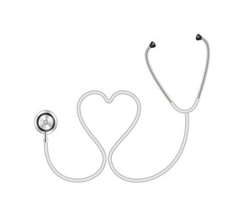 Stethoscope in shape of heart