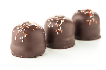 Chocolate coated marshmallows