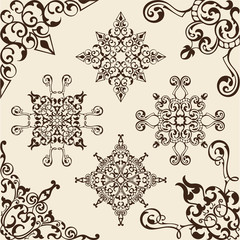 Corner victorian set