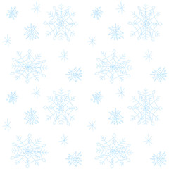 blue snowflakes