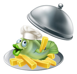 Fish and chips platter