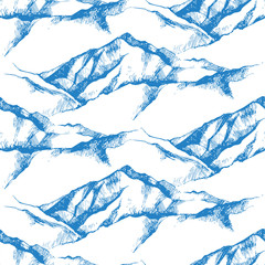 Materiał do szycia mountain seamless