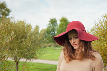 Woman in hat