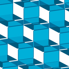 ornate background blue squares