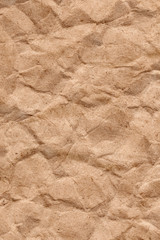 Recycle Brown Kraft Paper Crumpled Grunge Texture