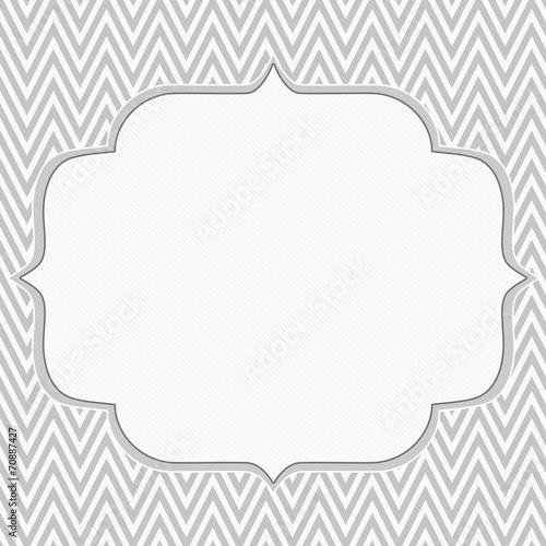 Gray and white chevron zigzag frame background Gray and white chevron zigzag frame background